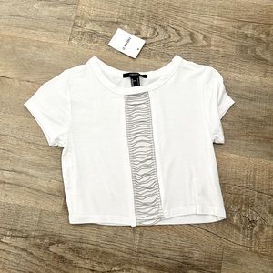 NEW Forever 21 Open Front Crop top size S.